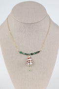 Hebrew cone shell necklace