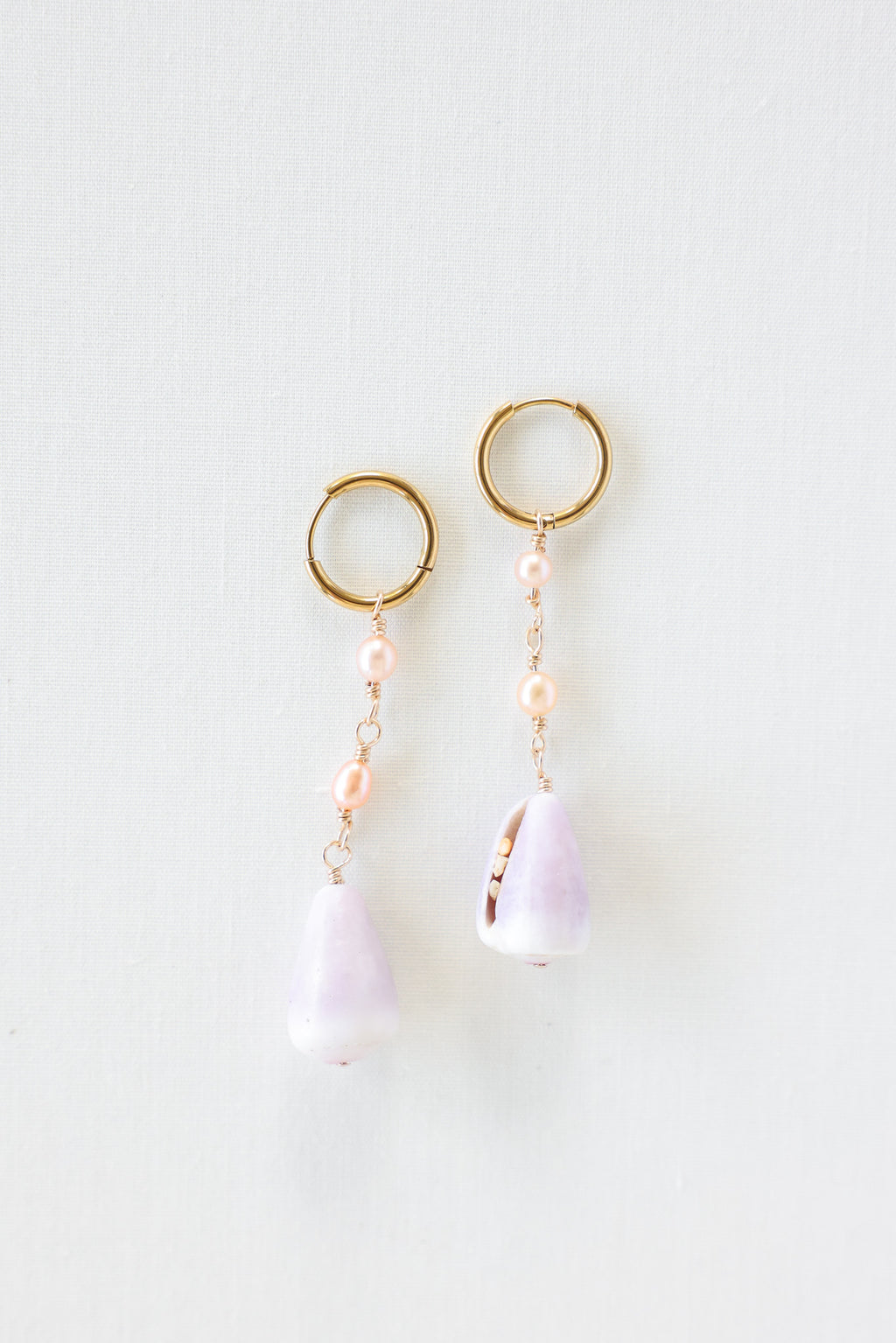 Cone shell earrings