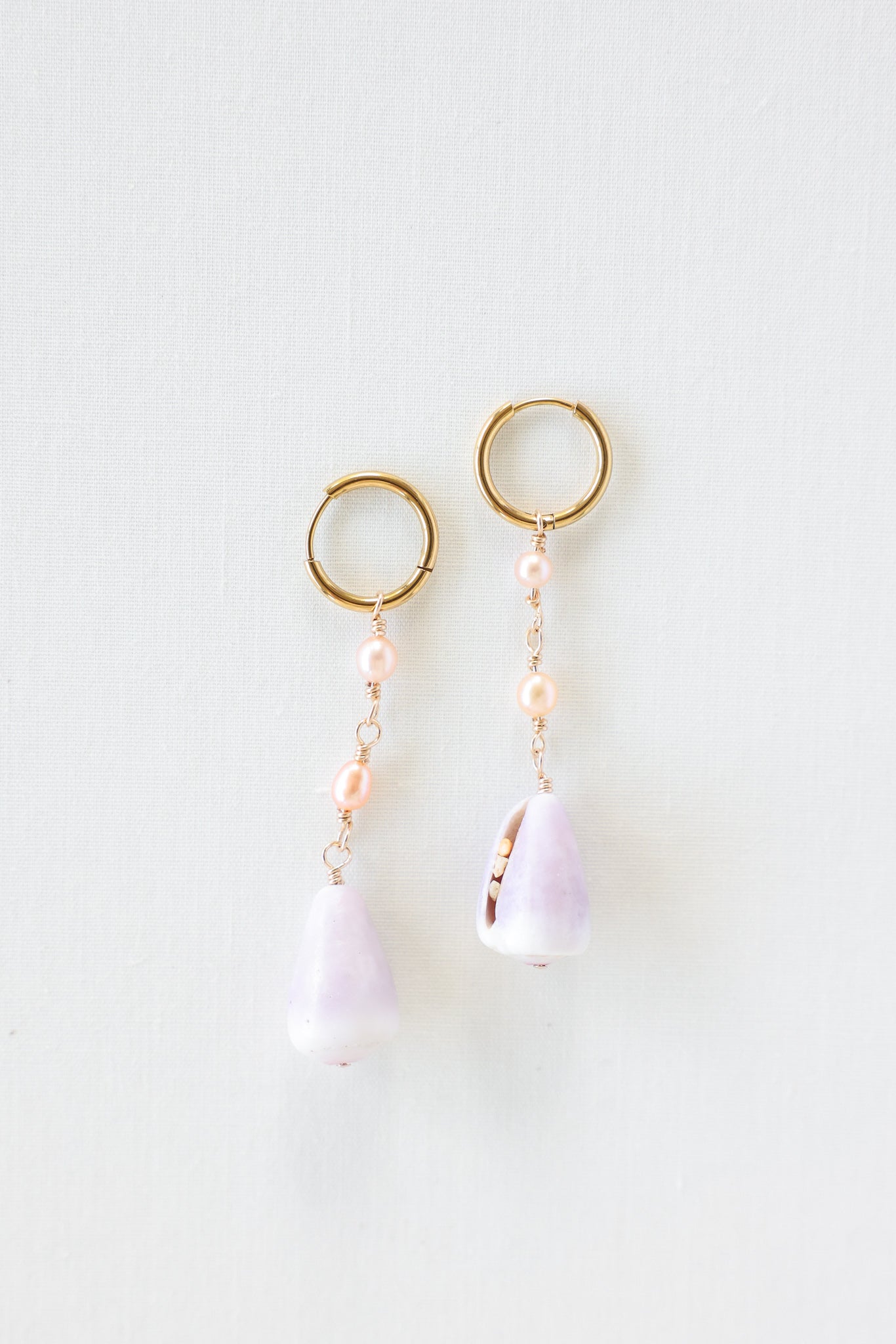 Cone shell earrings