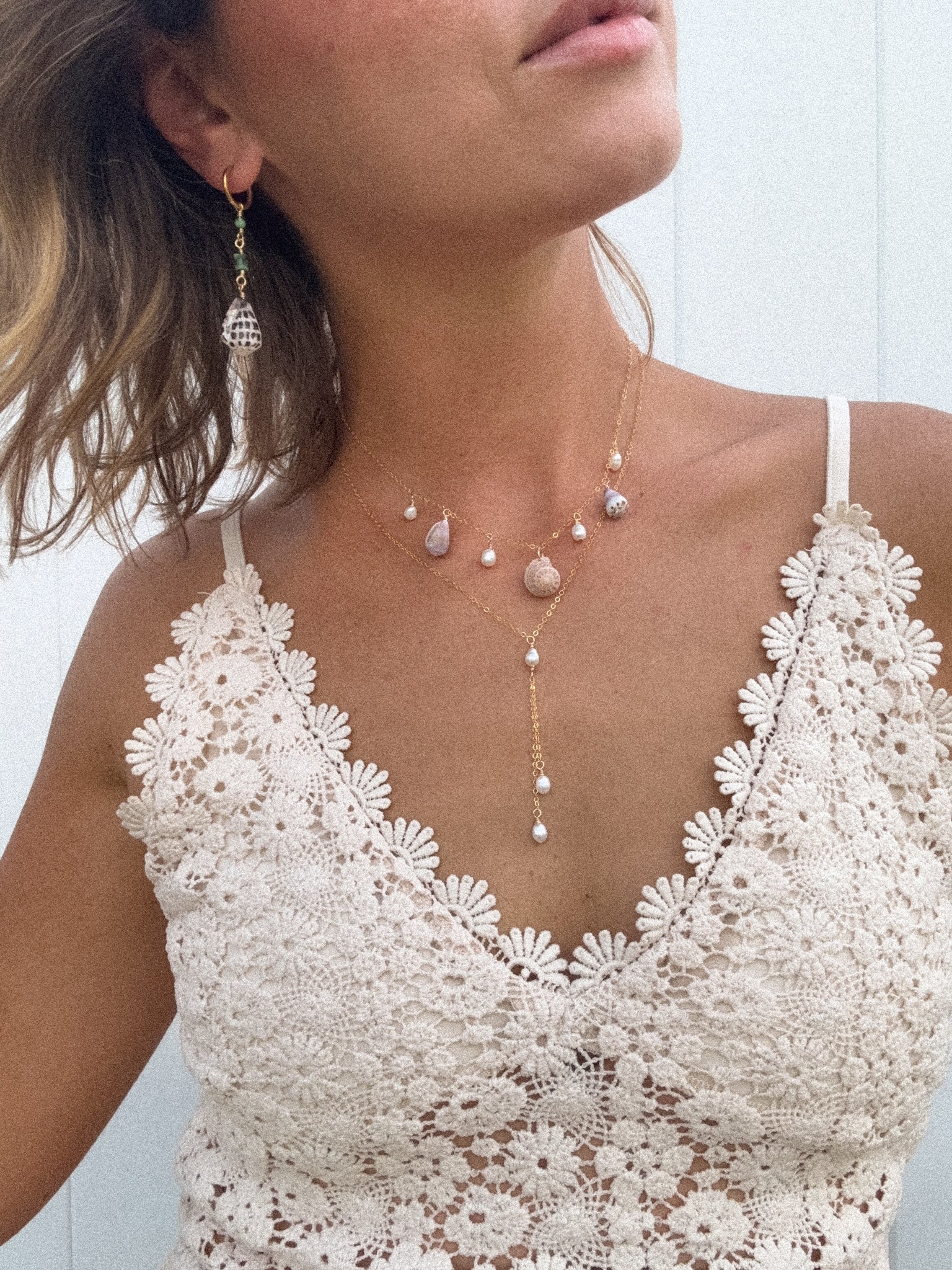Pearl drop necklace