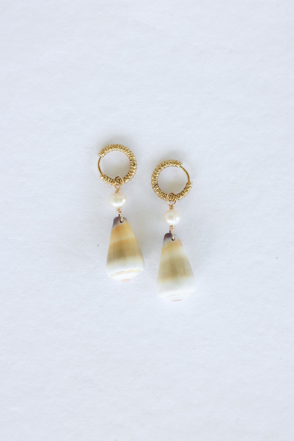Cone shell earrings