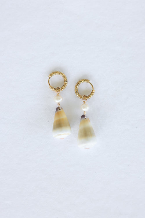Cone shell earrings