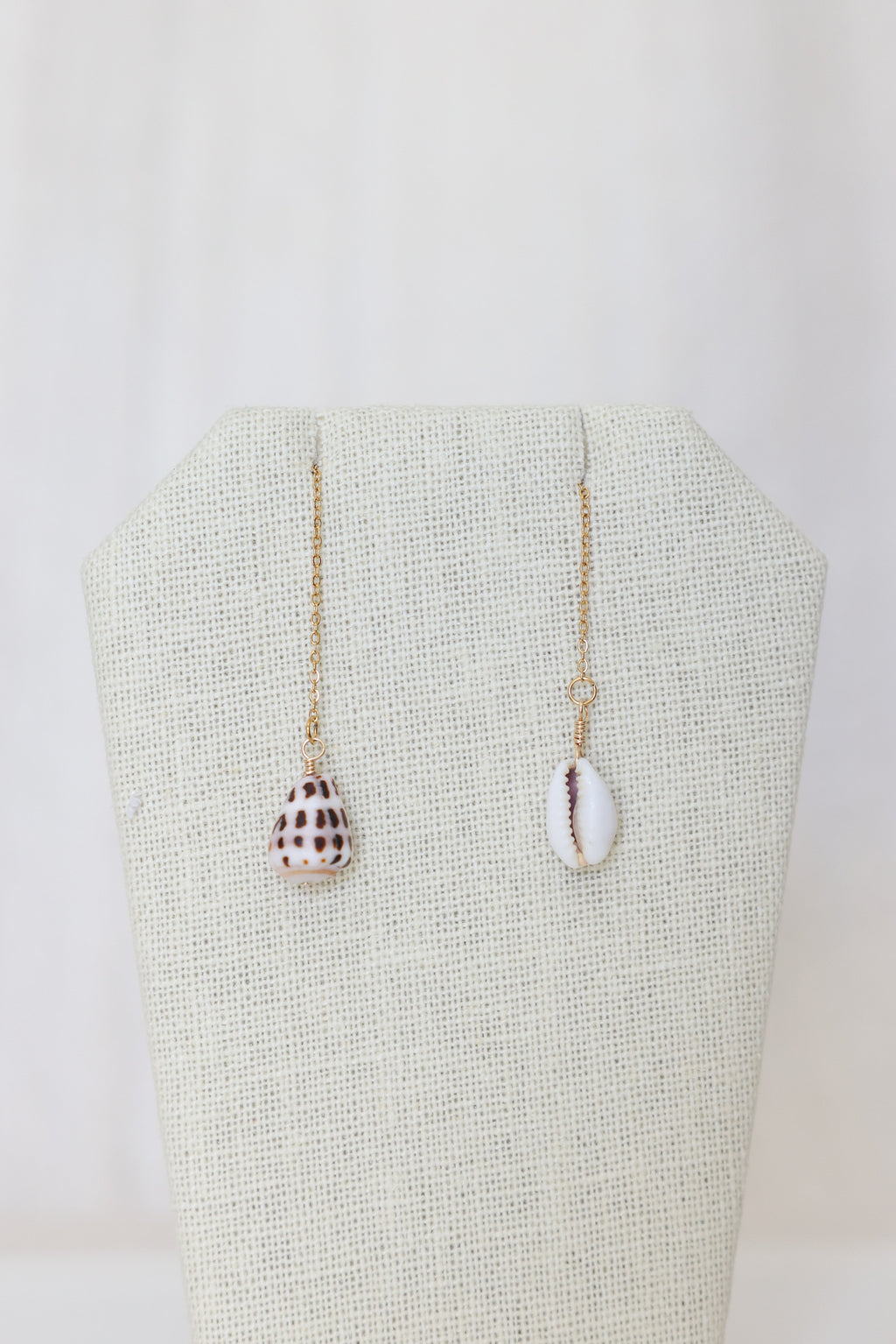 Hebrew & Cowrie earrings