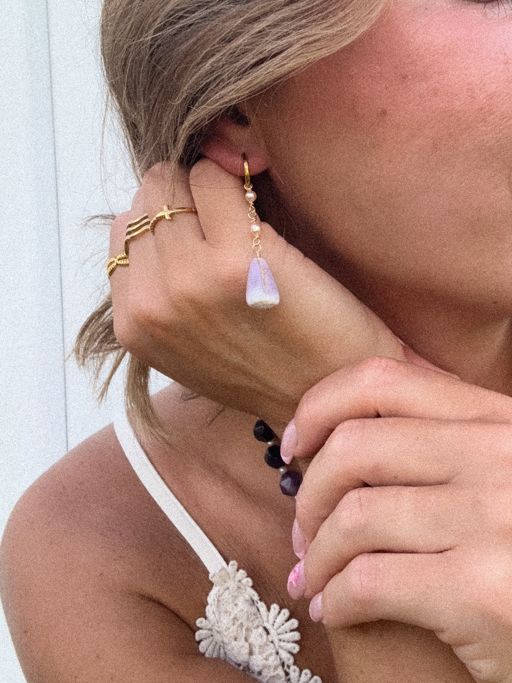 Cone shell earrings