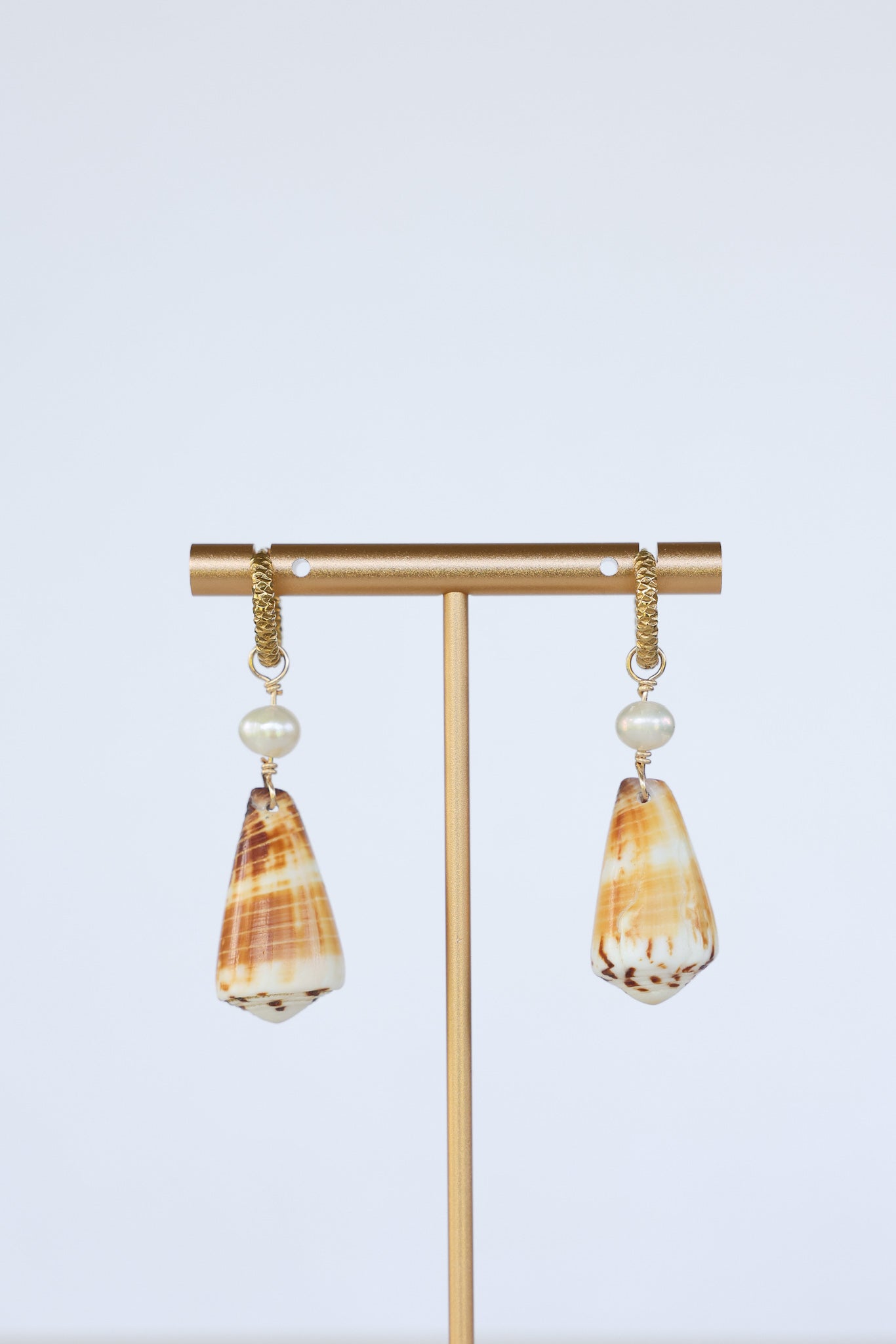 Cone shell earrings