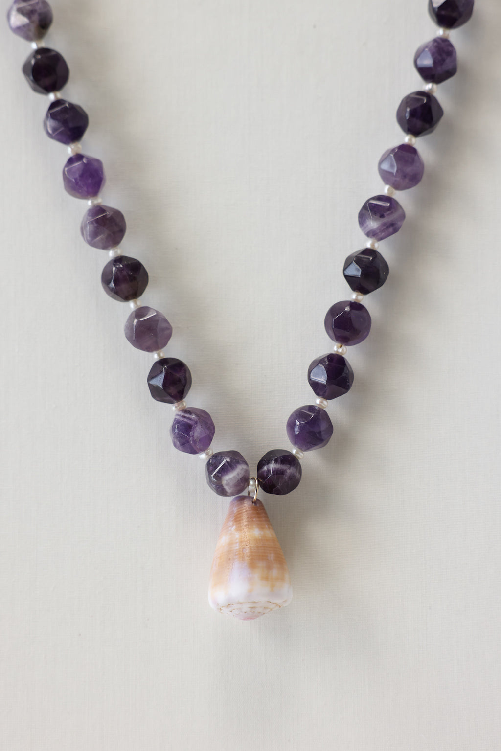 Beaded shell necklace