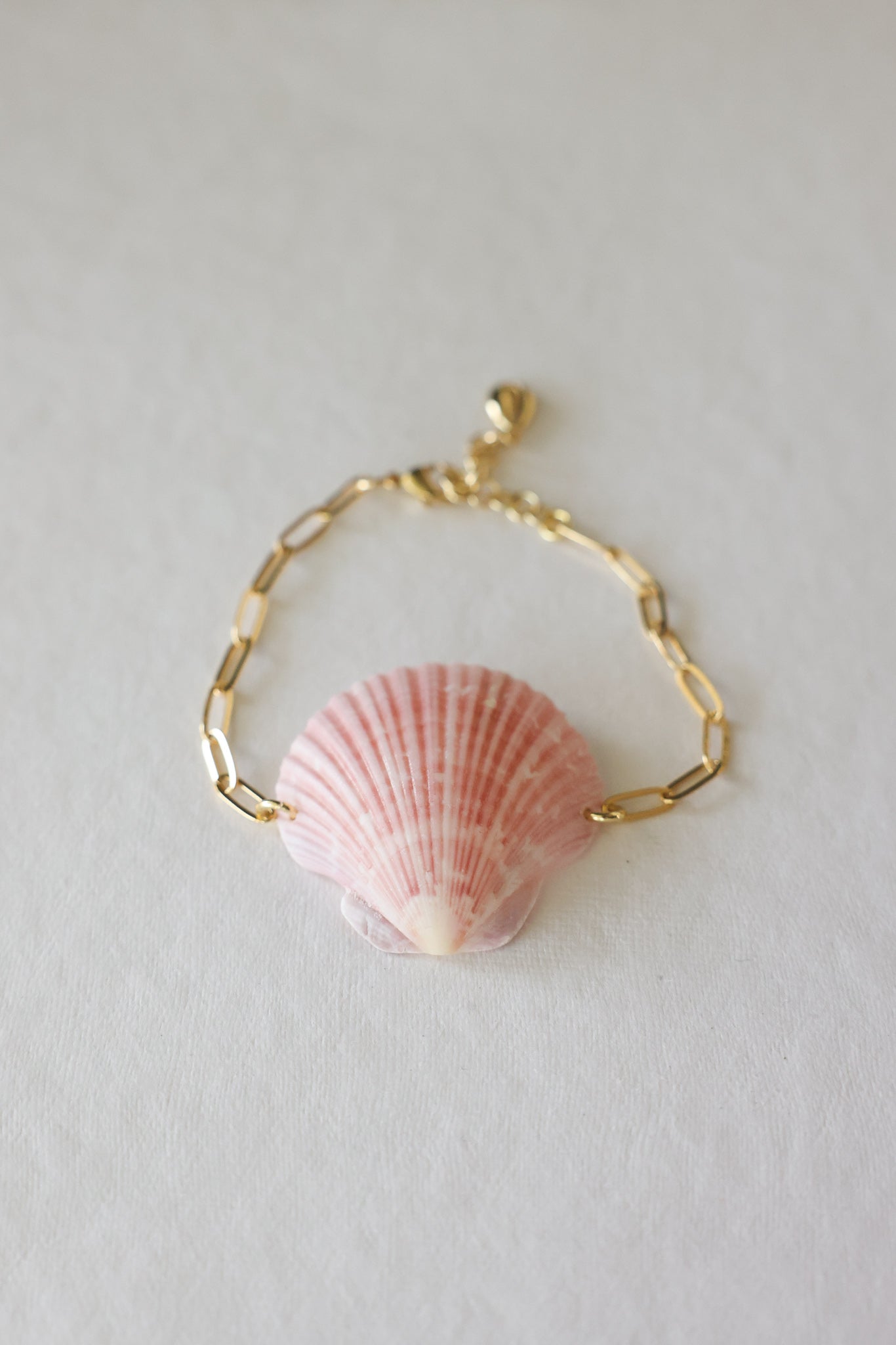Pink shell bracelet