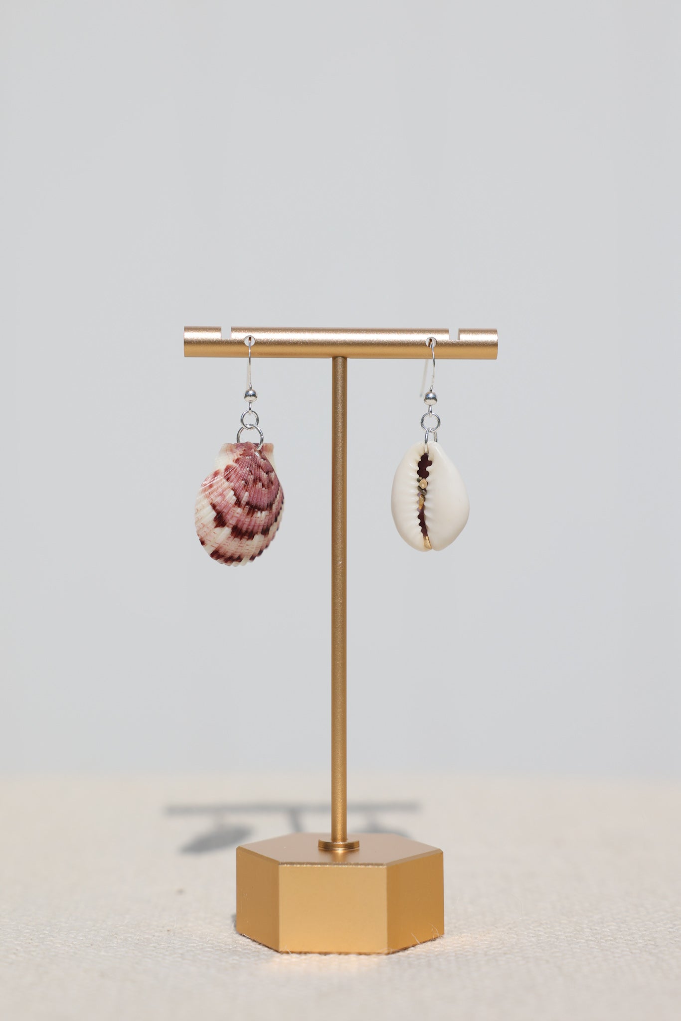 Scallop & Cowrie shell earrings