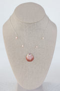 Shell+pearl necklace