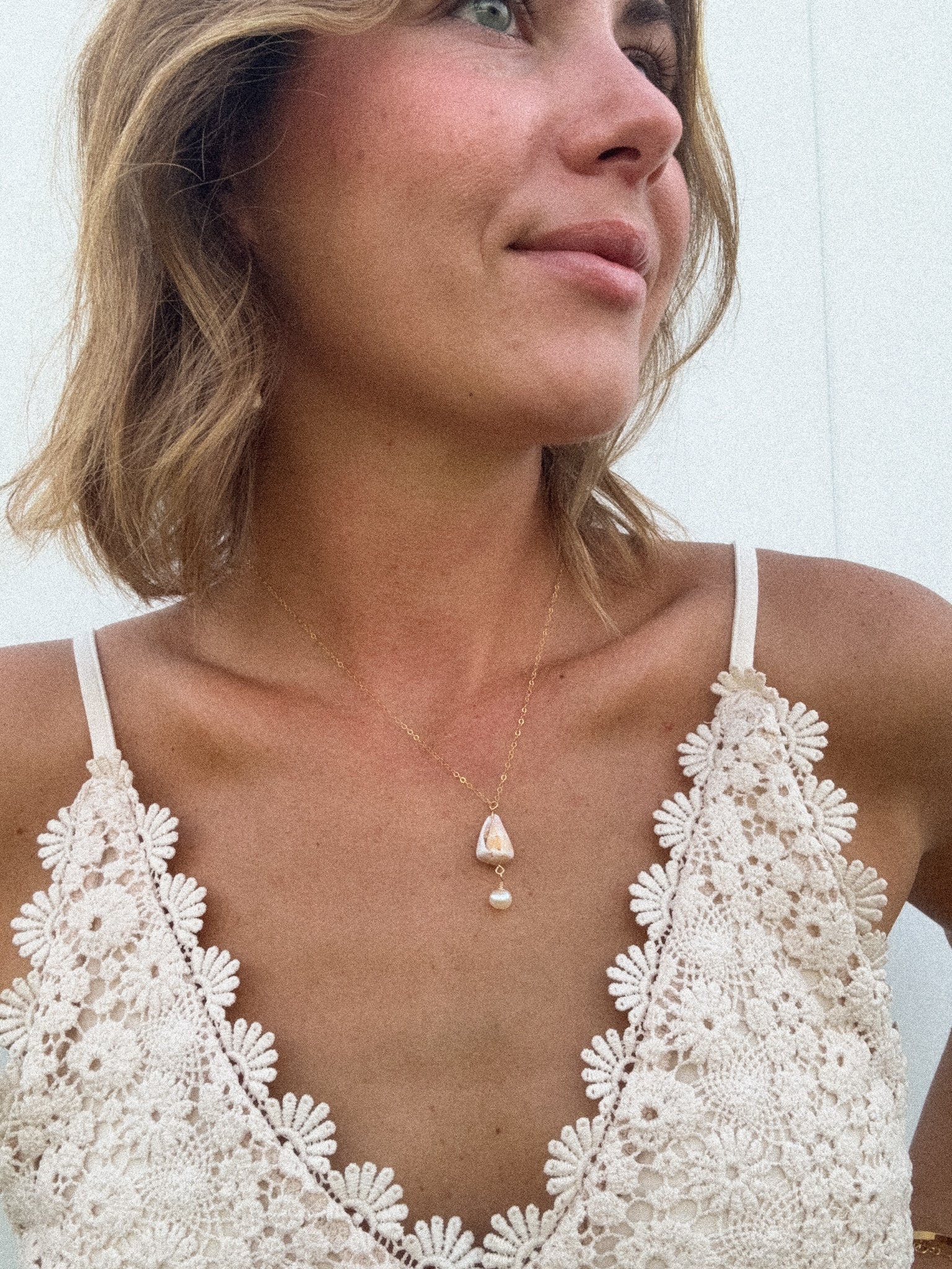 Cone shell necklace