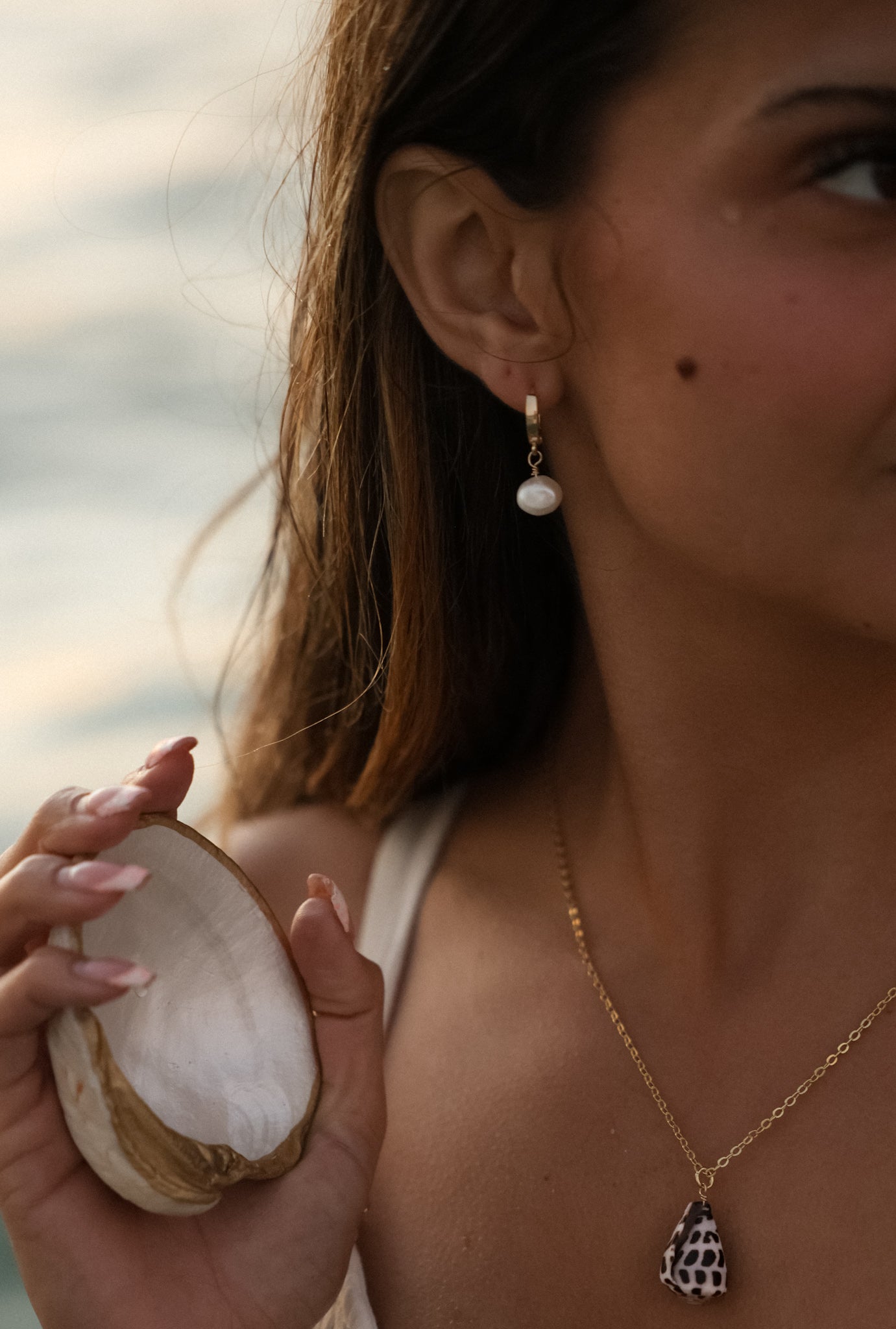 Pearl earrings