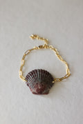 Scalloped shell bracelet