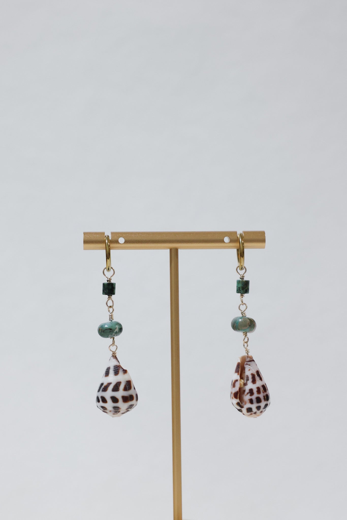 Cone shell earrings