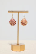 Calico Scallop shell earrings