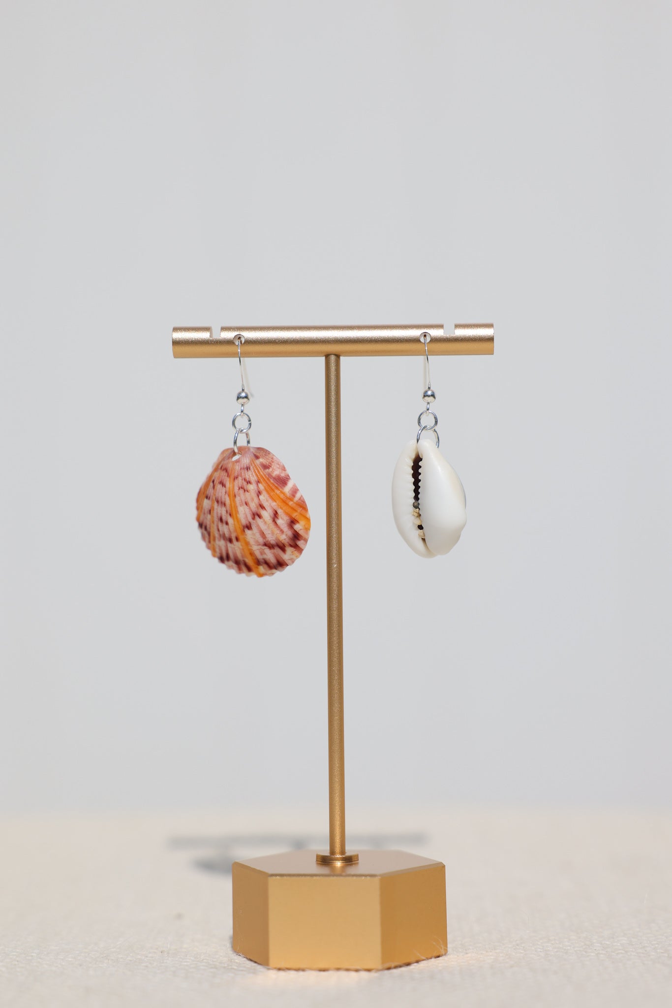 Scallop & Cowrie shell earrings