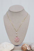Scalloped shell necklace