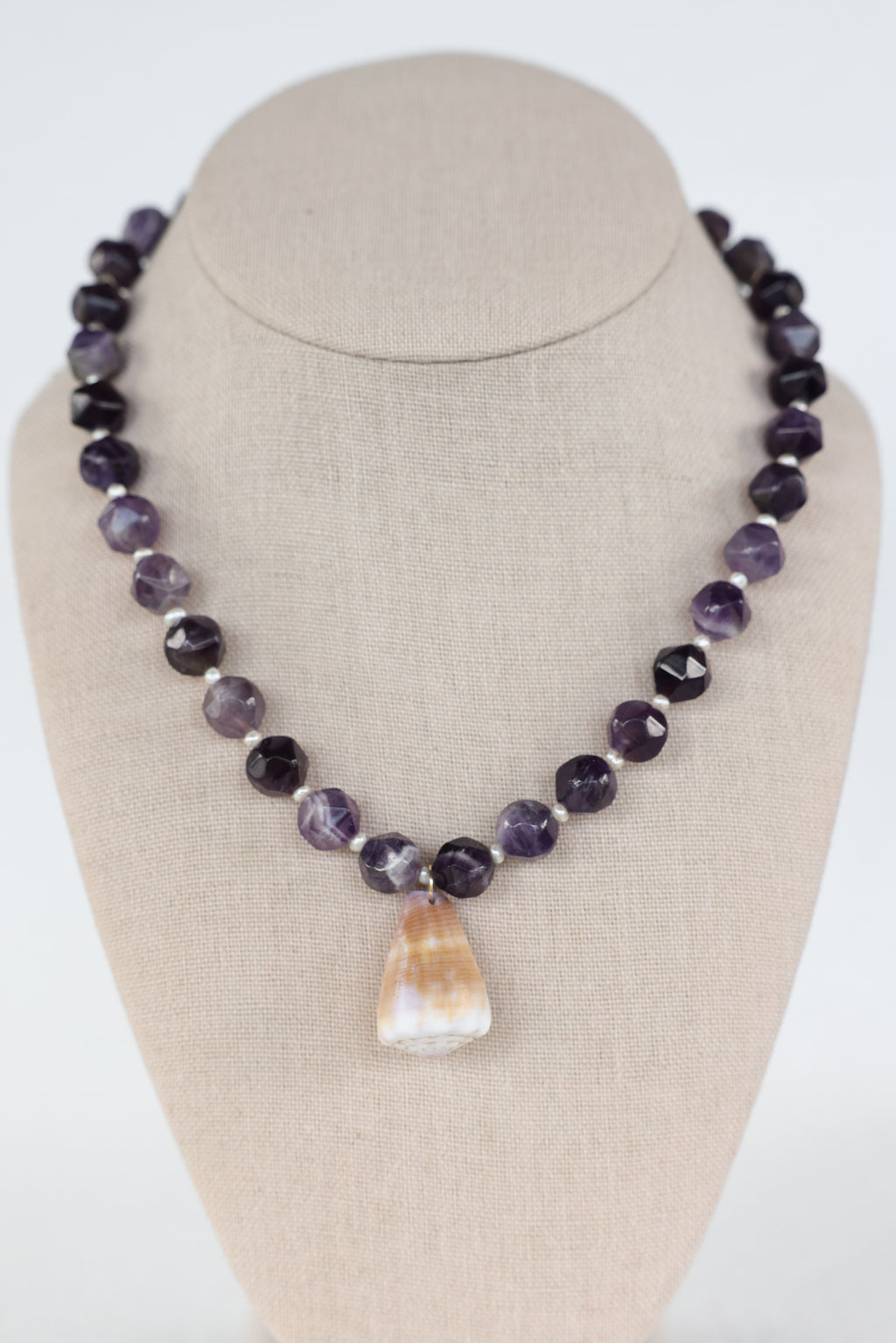 Beaded shell necklace
