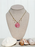 Scalloped shell necklace