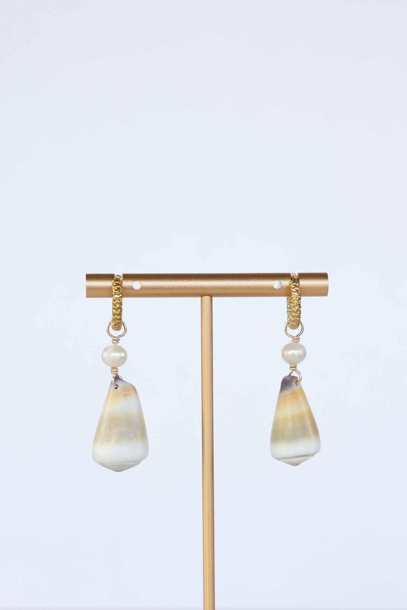 Cone shell earrings
