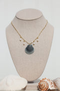 Scalloped shell necklace