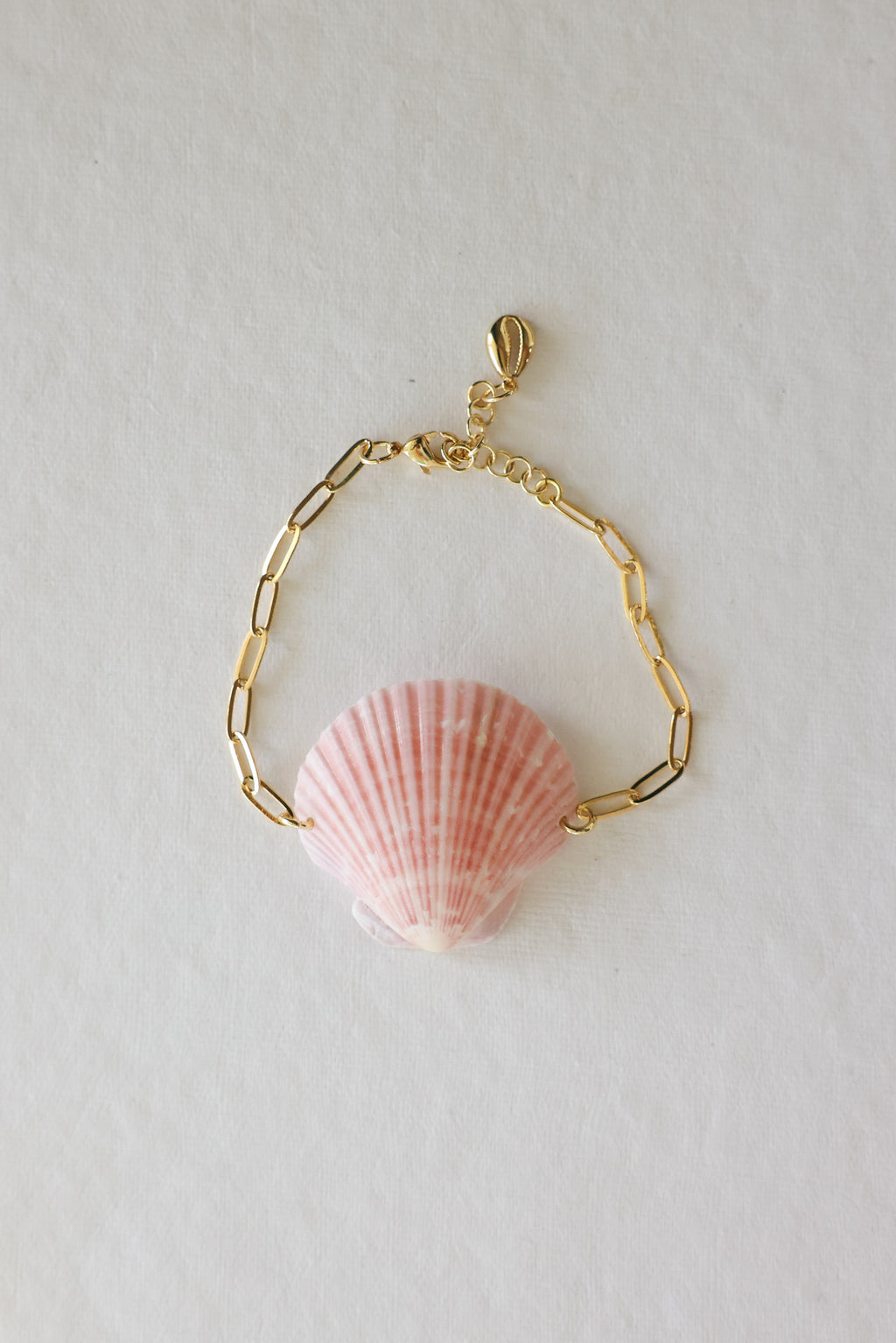 Pink shell bracelet