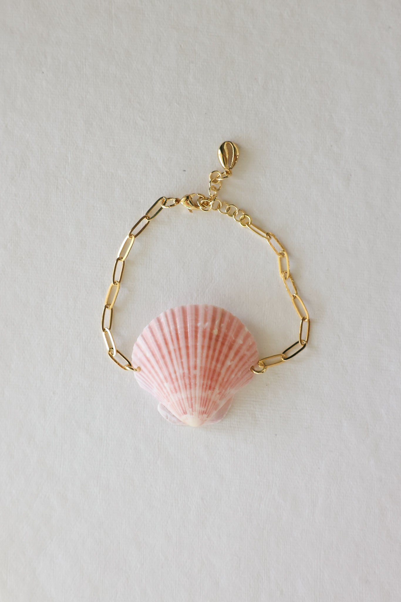 Pink shell bracelet