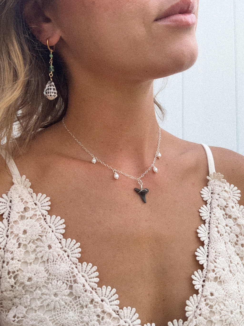 Cone shell earrings