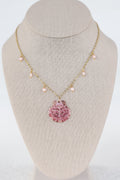 Scalloped shell necklace