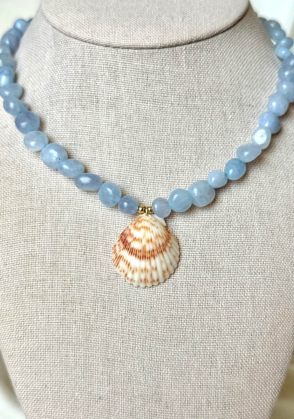 Beaded shell necklace