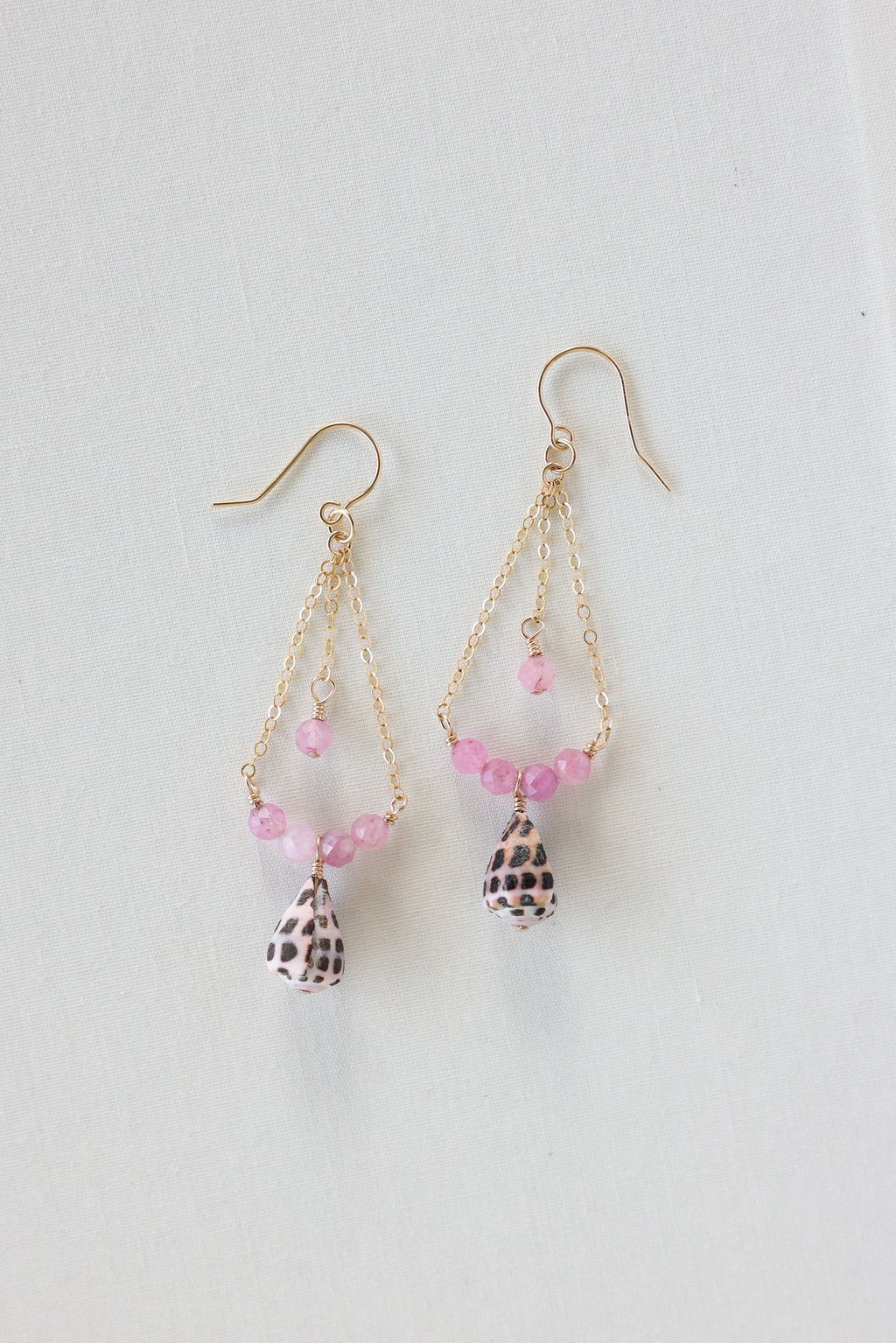 Cone shell earrings