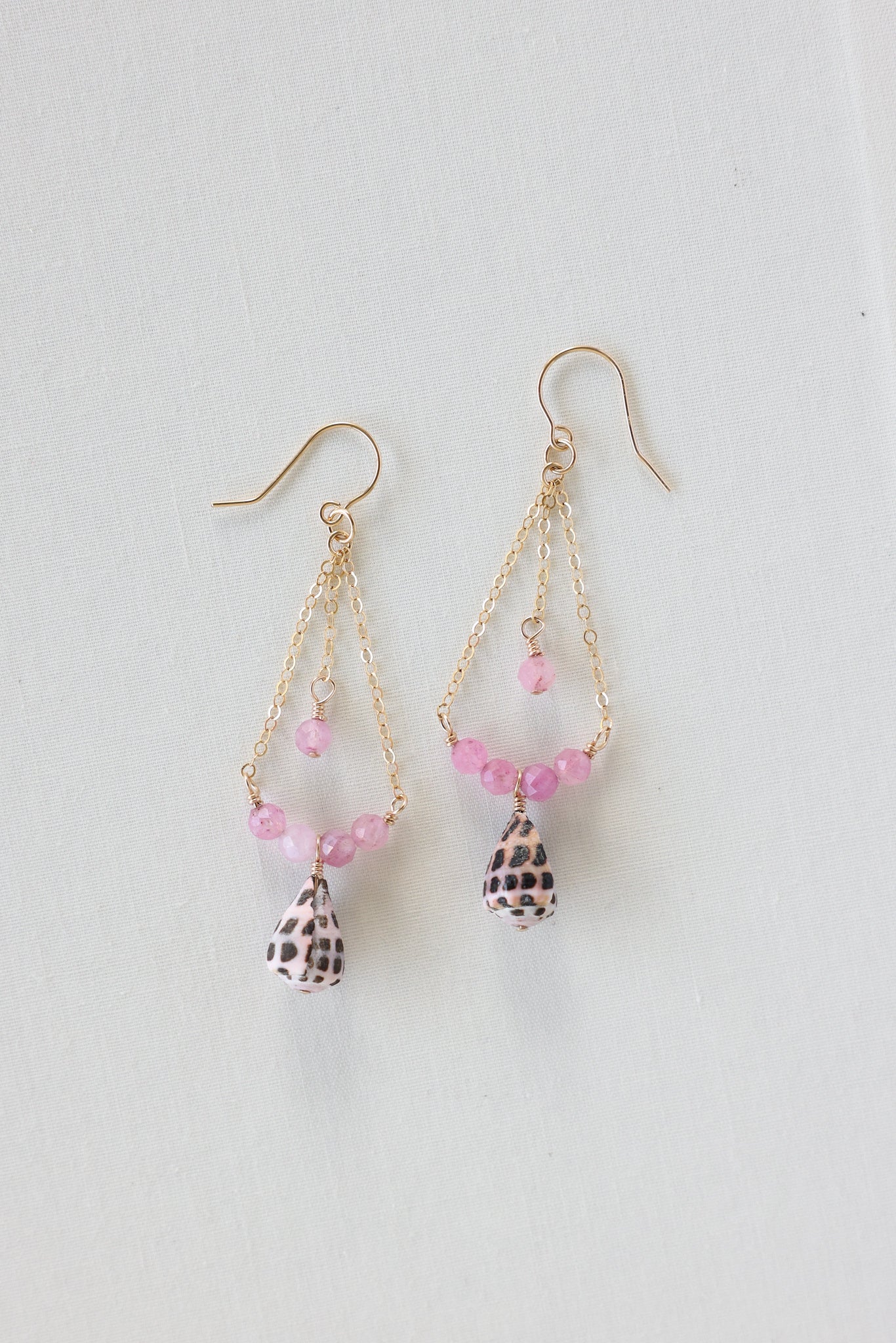 Cone shell earrings