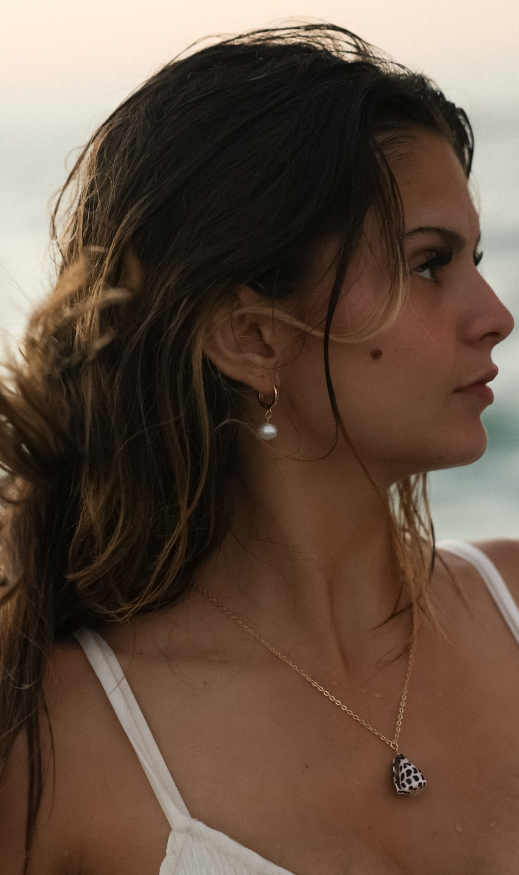 Pearl earrings