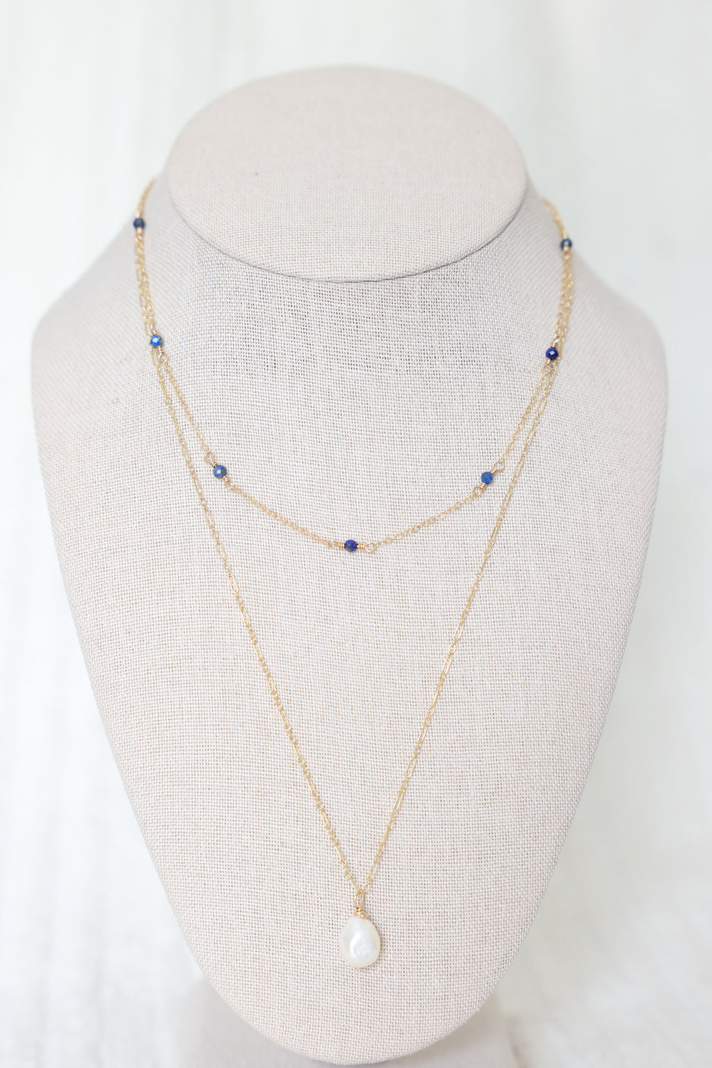 Isla Necklace in lapis