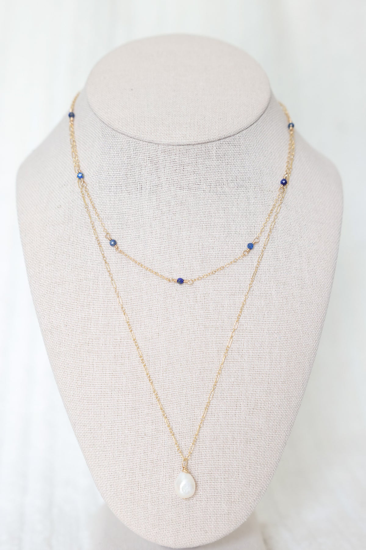 Isla Necklace in lapis