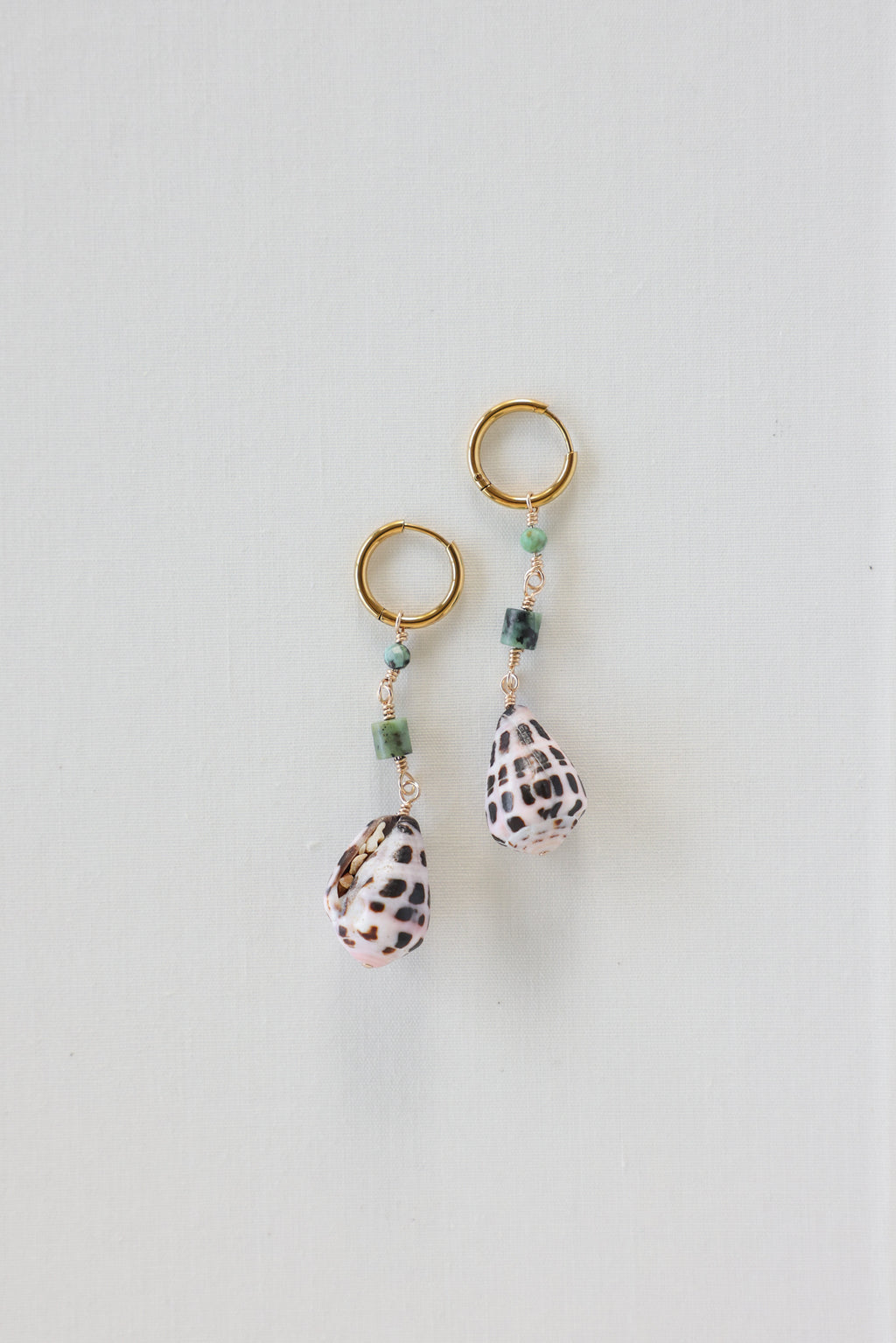 Cone shell earrings