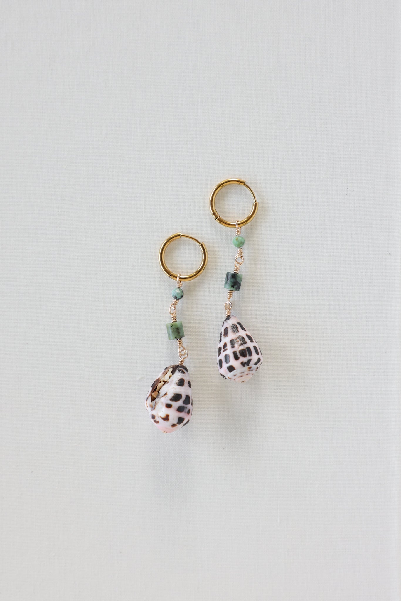 Cone shell earrings
