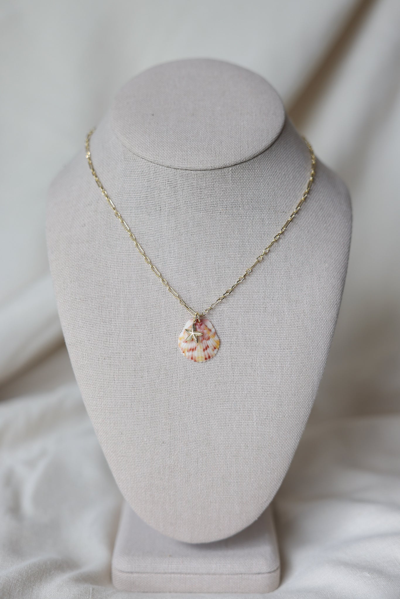 Seashell starfish necklace